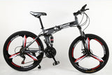 KUBEEN 26inch folding mountain bike 21 speed double damping bicycle double disc brakes mountain bike easy-smart-way.myshopify.com