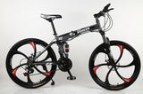 KUBEEN 26inch folding mountain bike 21 speed double damping bicycle double disc brakes mountain bike easy-smart-way.myshopify.com