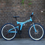 New folding mountain bike Suitable for adults 26 inch mountain bike 21 speed  Folding mountain bicycle double disc brake bike easy-smart-way.myshopify.com