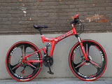 New folding mountain bike Suitable for adults 26 inch mountain bike 21 speed  Folding mountain bicycle double disc brake bike easy-smart-way.myshopify.com