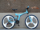 New folding mountain bike Suitable for adults 26 inch mountain bike 21 speed  Folding mountain bicycle double disc brake bike easy-smart-way.myshopify.com