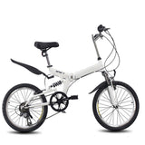 20inch folding mountain bike 6 variable speed bicycle road bike male and female cycling folding bicycle variable speed bike