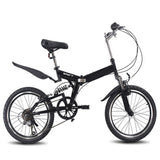 20inch folding mountain bike 6 variable speed bicycle road bike male and female cycling folding bicycle variable speed bike