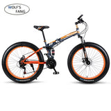 wolf's fang Bicycle 7/21/24 Speed Mountain Bike 26*4.0 Fat bike bicicleta  mtb  Road Folding bike Men Women free shipping easy-smart-way.myshopify.com