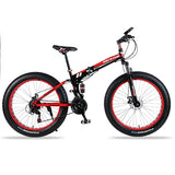 wolf's fang Folding Bicycle Mountain Bike 26 inches 7/21/24 Speed 26x4.0 "  damping bike road bike folding bike Spring Fork easy-smart-way.myshopify.com