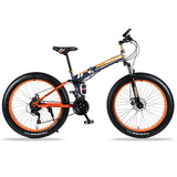 wolf's fang Folding Bicycle Mountain Bike 26 inches 7/21/24 Speed 26x4.0 "  damping bike road bike folding bike Spring Fork easy-smart-way.myshopify.com
