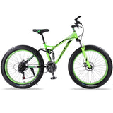wolf's fang mountain bike 7/21/24 speed bicycle 26x4.0 fat bike Spring Fork snow bikes road bike Man Mechanical Disc Brake easy-smart-way.myshopify.com