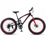 wolf's fang mountain bike 7/21/24 speed bicycle 26x4.0 fat bike Spring Fork snow bikes road bike Man Mechanical Disc Brake easy-smart-way.myshopify.com