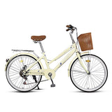FOREVER Shuttle Ladies Bicycle High-Carbon Steel Frame for Students Commuters Princess City Bike Commuting Bike for Women 24in easy-smart-way.myshopify.com