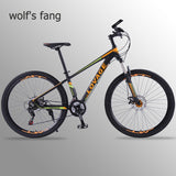 wolf's fang Bicycle Mountain bike 27.5 Fat bike 21 Speed bicycles the road bike mtb Dual disc brakes of  Free shipping Man easy-smart-way.myshopify.com