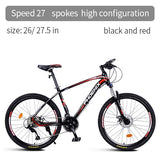 Phoenix Bicycle Motocross Micro-transfer 27 Speed Mountain Road Bike  Men Women Students Mountain Bicycle Disc Brake Racing Bike easy-smart-way.myshopify.com