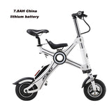 10-inch folding electric bicycle aluminum alloy chainless electric bike light and fast folding ebike with child seat easy-smart-way.myshopify.com