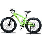 Running Leopard 7/21/24 Speed 26x4.0 Fat bike Mountain Bike Snow Bicycle Shock Suspension Fork Free delivery Russia bicycle easy-smart-way.myshopify.com