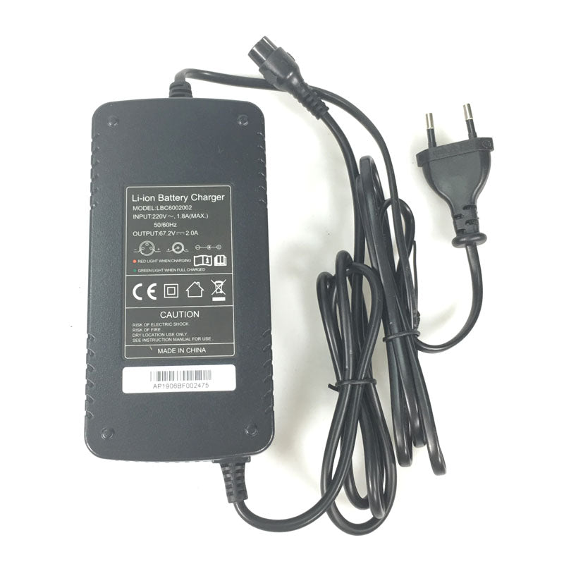 67.2V/2A or 5A Charger for 60V electric scooter Lithium battery Loader charger with fan use for FLJ scooter