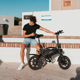 Smart Electric Bike - 14 Inch Mini Folding E-Bike with Intelligent Sensing System and Powerful Motor for Urban Commutes and Leisurely Rides