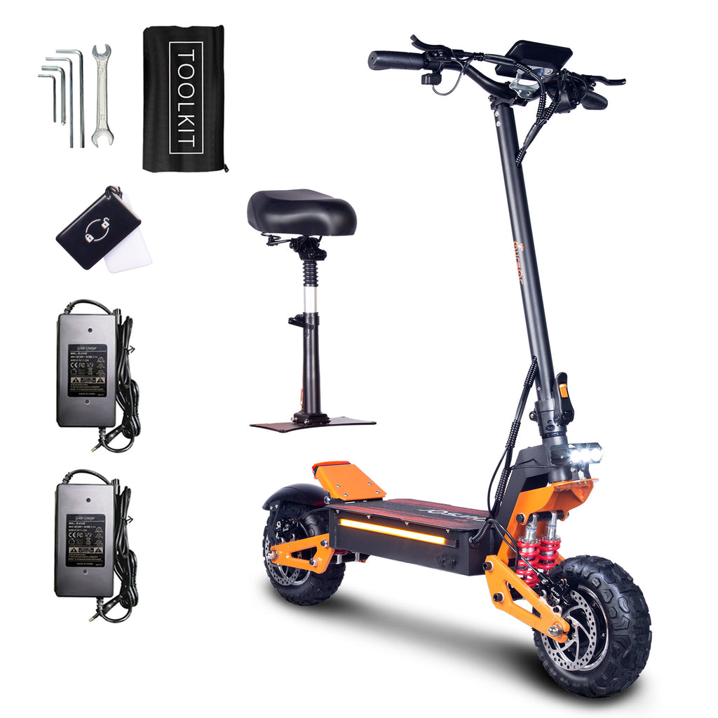 TOURSOR X5 60V 6000W Dual Motor Electric Scooter 11inch off road tire