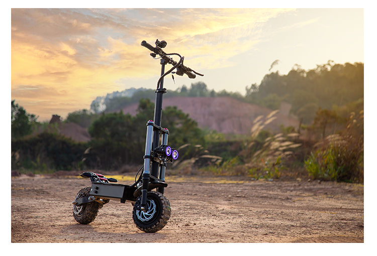 S3 60V 6000W Dual Motor Electric Scooter with 11inch off road tire/ 60v 35Ah battery/70-120kms range/max speed 70-85km/h