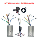 YunLi 60V 45A Controller for H10-2 Dual motors 3200w 5600w 6000w electric scooter Accelerator LH-100 Display