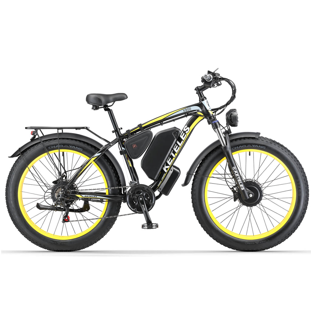 KETELES K800 2×1000W dual Motors Electric Bike 23AH Battery Electric 26" Inch Fat Tire E-Bike