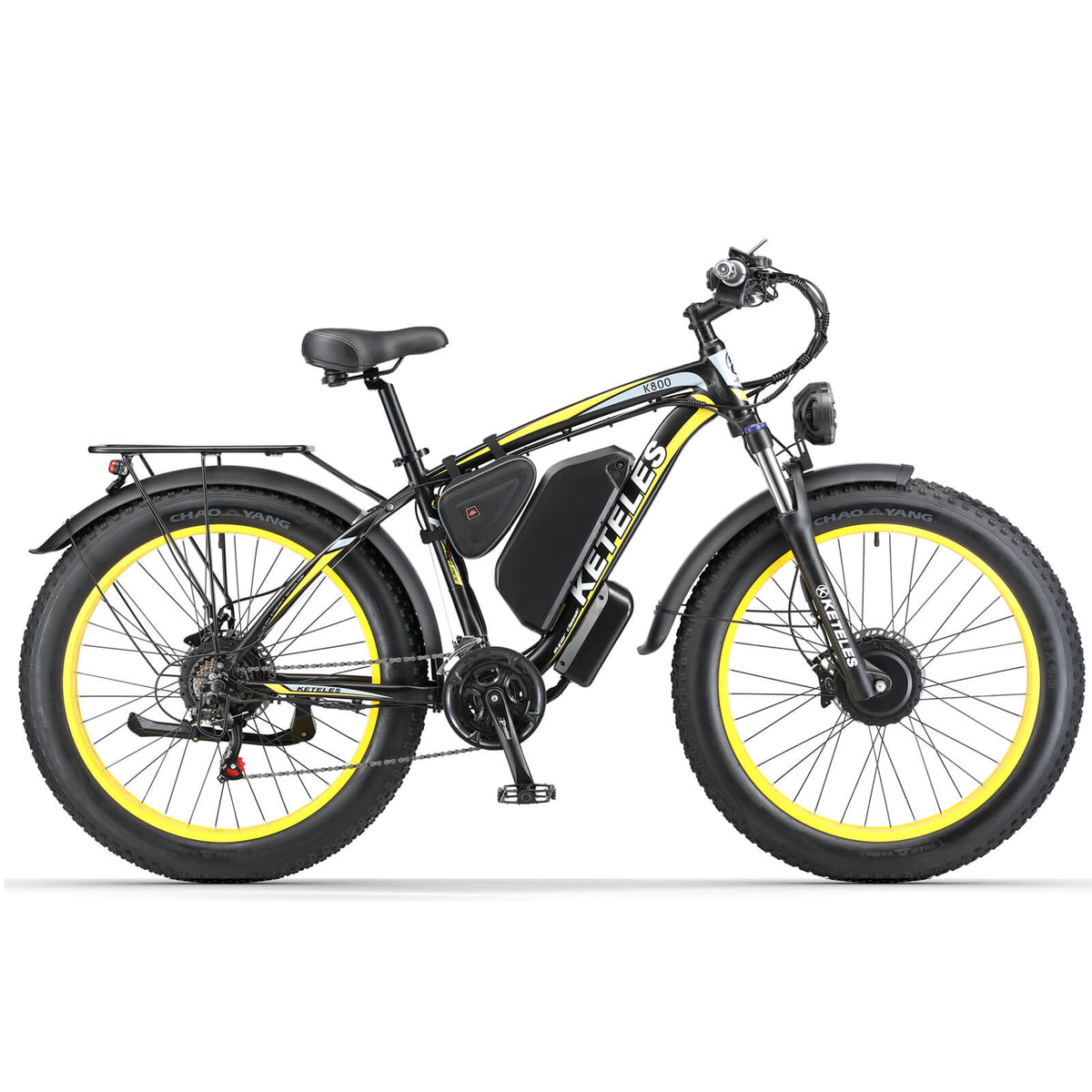 KETELES K800 2×1000W dual Motors Electric Bike 23AH Battery Electric 26" Inch Fat Tire E-Bike