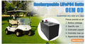 China Factory Custom Lifepo4 Golf Cart Battery 36V 48V 51.2V Lithium Ion Electric Golf Cart Battery Kit For 48V Ezgo Club Car