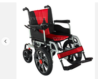 Rehabilitation Equipment Remote Control Folding Electric Wheelchair with Detachable Footrest