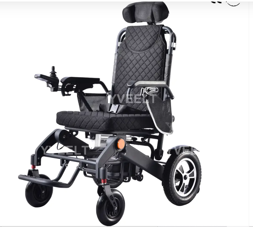 ET310C Electric adjustable backrest One button folding electric wheelchair