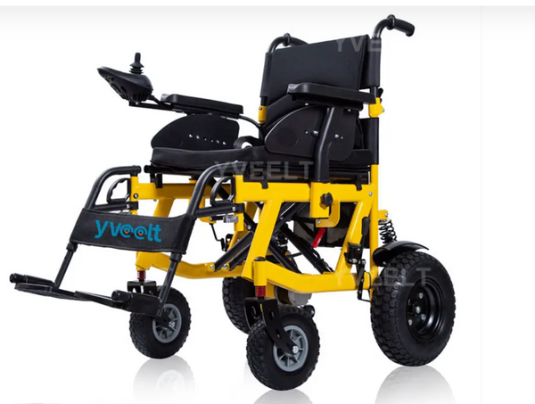 ET300D Outdoor Power Electric Wheelchair With 250W Dual Motors And Double Suspension Shock Absorption System