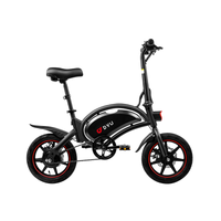 Versatile Electric Bike - 14 Inch Mini Folding E-Bike with Dual-Disc Brakes and Powerful Motor for Urban Commutes, Work, and Leisurely Rides