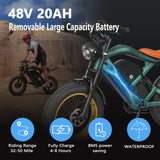 SMARTRAVEL ZM22 48V 1200W Electric Bike with GPS bluetooth App 20inch Fat Tire ebike Mountain Snow electric Bicycle