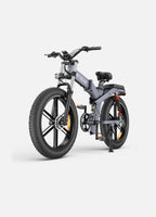 ENGWE X26 folding Motorcycle 48V28Ah 1000W 26inch fat tires hydraulic oil electric mountain bicycle Triple Suspension Foldable E-bike