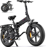 ENGWE ENGINE PRO  20 Inch Folding Electric Bicycle  Full Suspension Foldable E-bike Fat Tire E-Bike Unleash Adventure with this Portable E-Bike for All Terrains