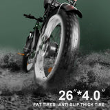 Zeegr Fl 1000W Electric Bike All-TerrainFat Tire E-Bike 26" 1000W 48V22.4AH  Brushless Motor 55km/h Max Speed Battery E-BIKE Ele