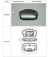 SiAECOSYS New DKD LCD-M Speedometer with LIN/CAN-BUS Optional Communication For Electric Scooter and Motorcycle