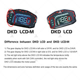 SiAECOSYS New DKD LCD-M Speedometer with LIN/CAN-BUS Optional Communication For Electric Scooter and Motorcycle