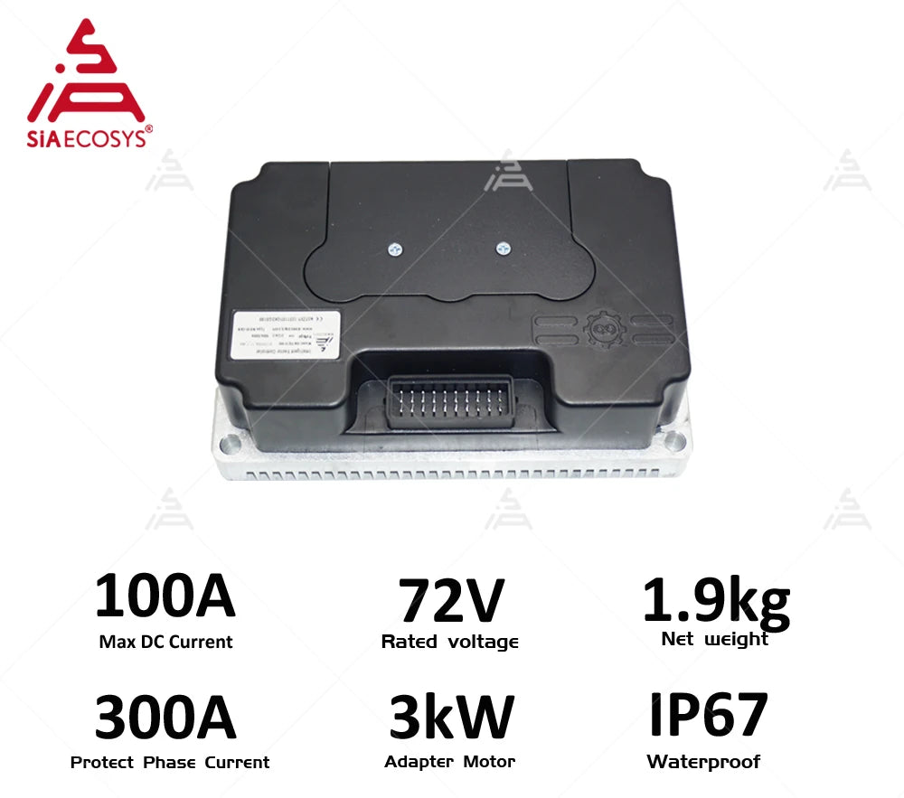 SIAECOSYS/FARDRIVER YQ72100 100A 300A Electric Motorcycle Controller with CAN with heating panel Programmable Controller