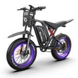 US/AU Local Delivery 1500W Electric Bike Bluvall R700 1500W 52V Long Range All-Terrain eBike For Outdoor Play 52V 25AH Long Range 35MPH 20" Fat Tire Waterproof All-Terrain E-Bike for Road Snow Beach