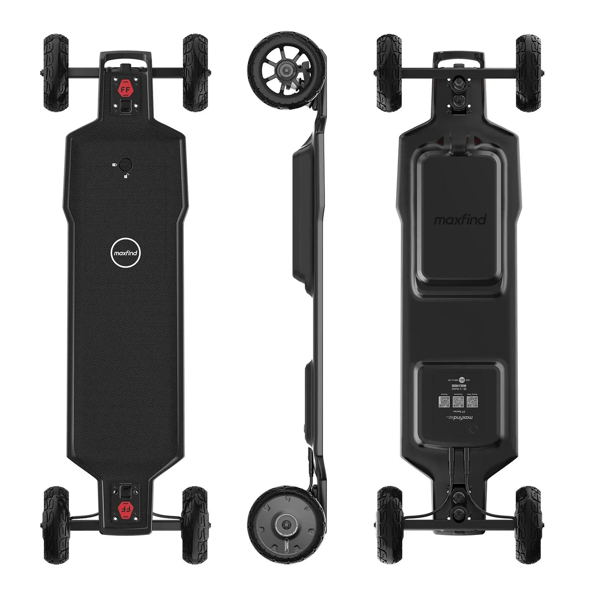 Maxfind FF AT: High-Speed Off-Road Electric Skateboard, 3000W Power, 28mph Max Speed
