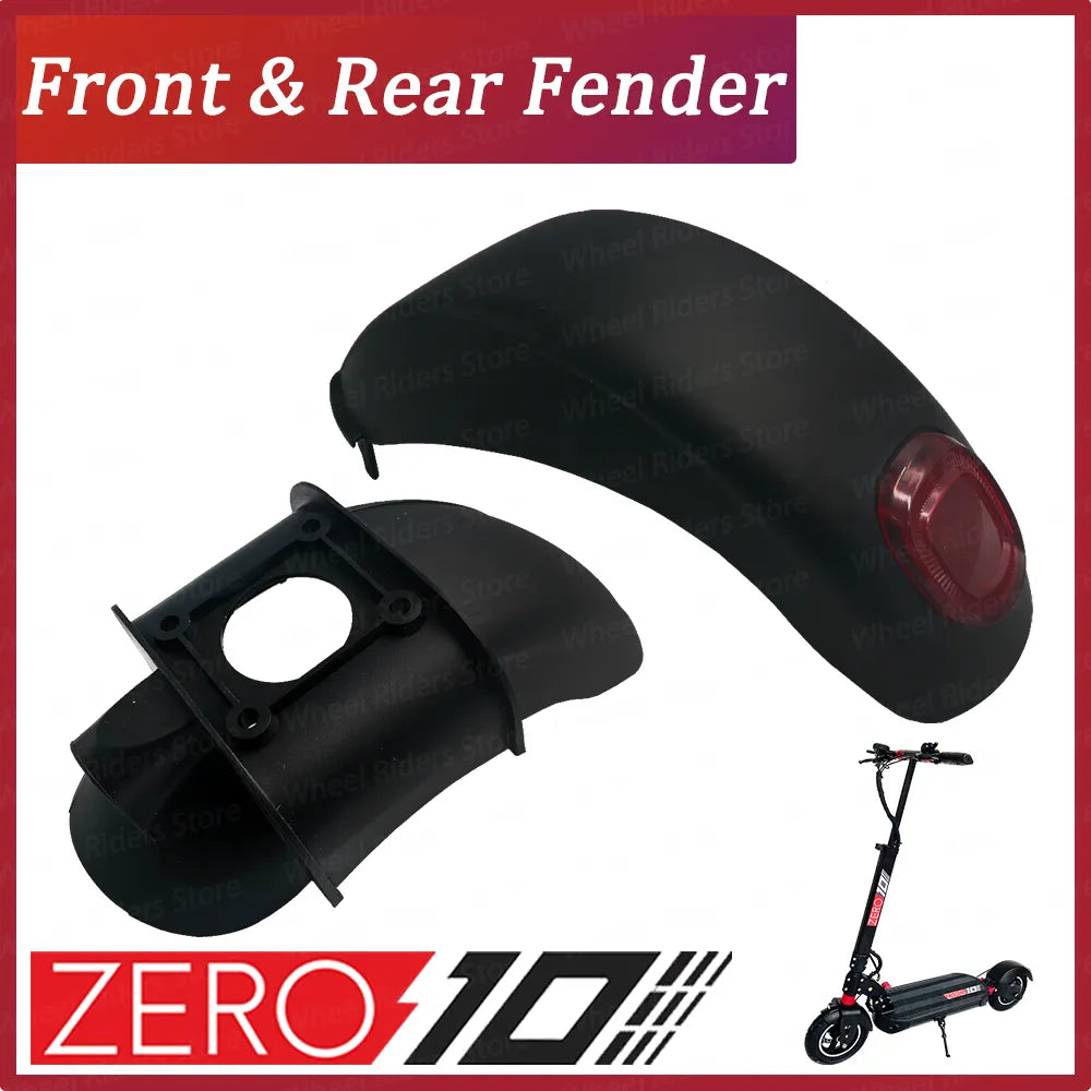 Zero 10 Front Fender Rear Fender Suit For T10 Electric Scooter Wheel Cover ZERO10 Rear Fender Front Mudguard Spare Parts
