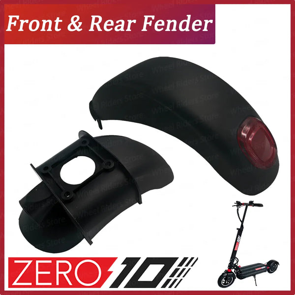 Zero 10 Front Fender Rear Fender Suit For T10 Electric Scooter Wheel Cover ZERO10 Rear Fender Front Mudguard Spare Parts