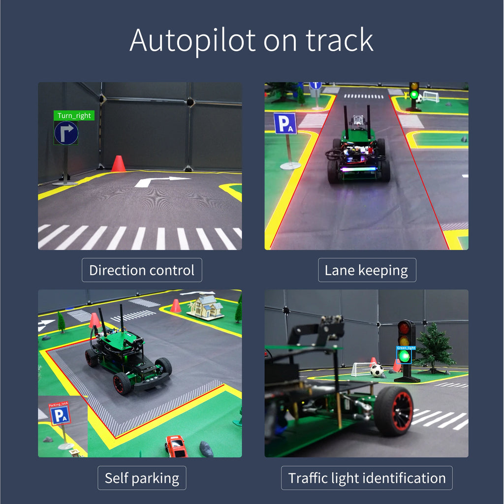 Yahboom Ackerman Structure R2L ROS Robot Car Python Coding for Jetson NANO 4GB Support Model Training Autopilot