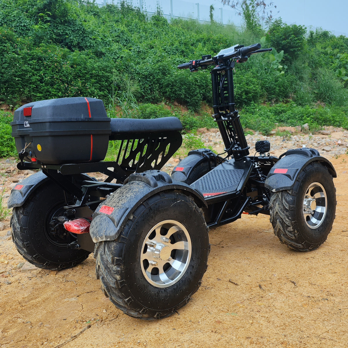 Four Engines 10000W Four-wheel drive Off Road Fat Tire ATV Electric Scooter