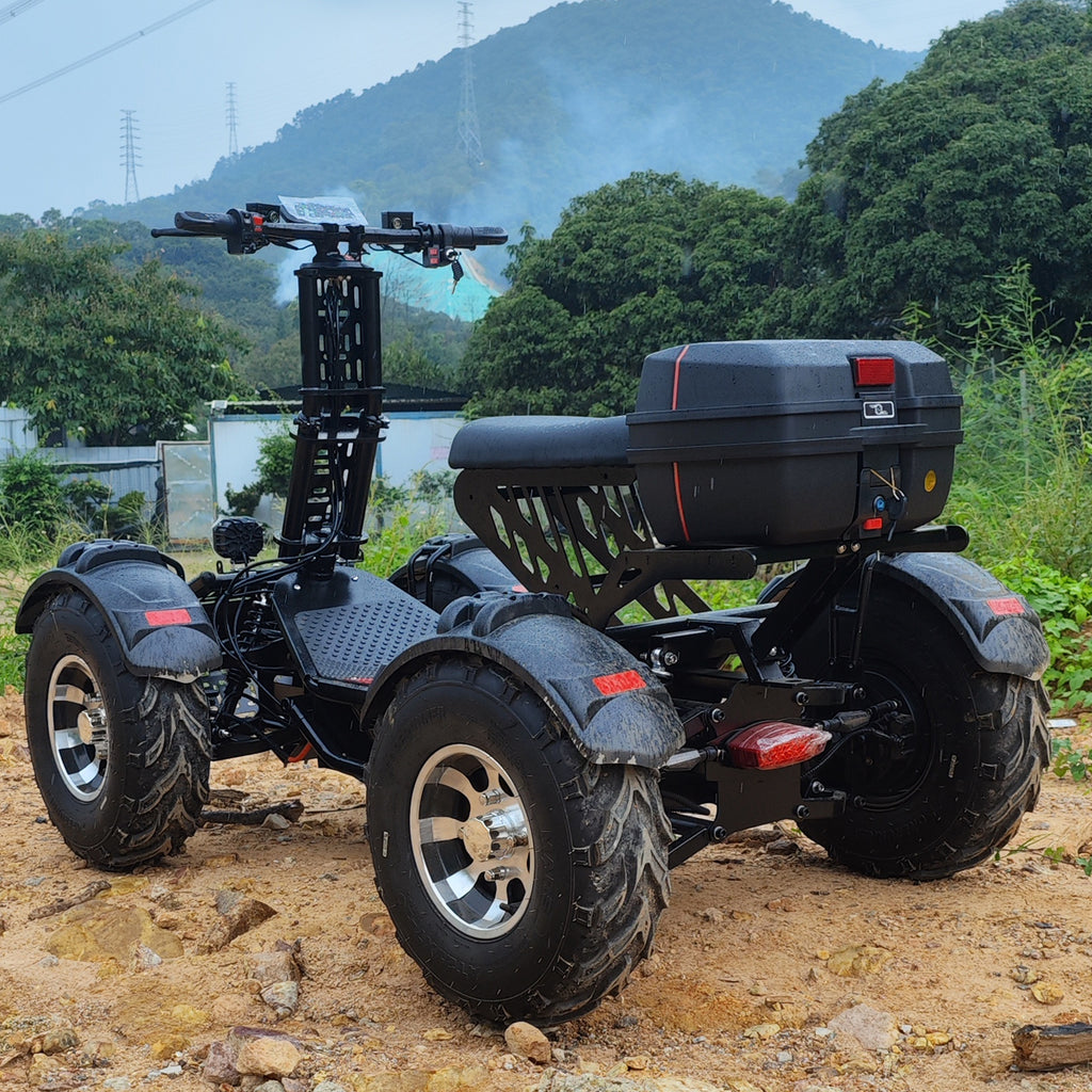 Four Engines 10000W Four-wheel drive Off Road Fat Tire ATV Electric Scooter