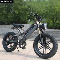 Electric Bike for Adults 750W Motor 48V 13Ah Fat Tire Removable Battery 20'' 45MPH Snowy Mountain Electric Bike