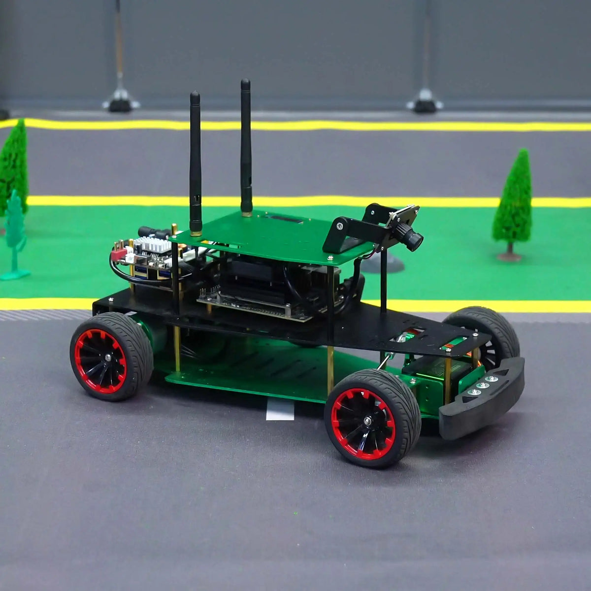 Yahboom Ackerman Structure R2L ROS Robot Car Python Coding for Jetson NANO 4GB Support Model Training Autopilot