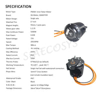 US Warehouse! QS138 V3 70H 72V 100kmph Mid Drive Motor with 1:2.35 gearbox for Electric ATV Dirtbike Motorcycle