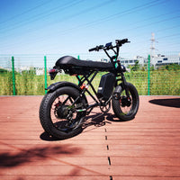 3000W 35Ah Powerful Dual Motor Electric Bike Long Seat ebike Adult 20inch  Double Suspension Inverted Fork Hydraulic Brake ebike