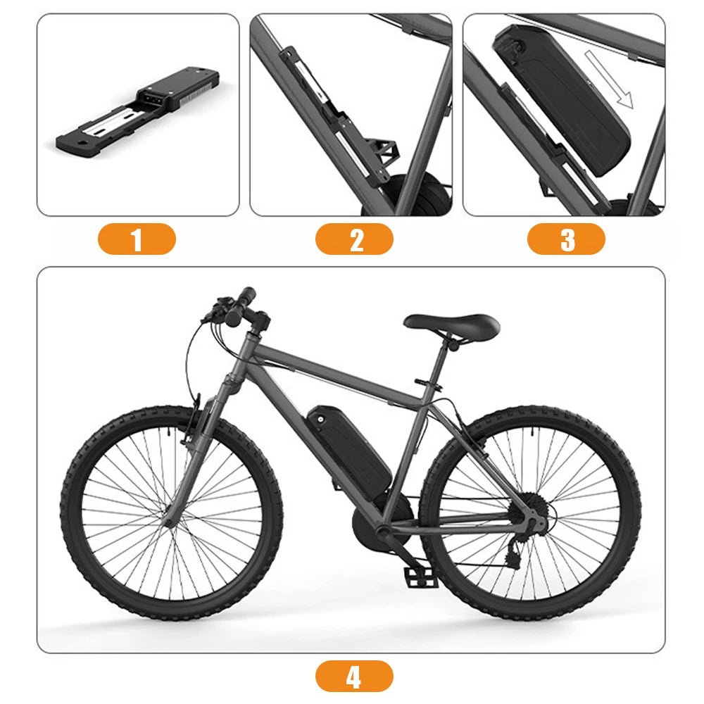 30-45km/h 48v 500w-750w electric bike conversion kit with 48v lithium ebike battery pack geared hub motor wheel high torque
