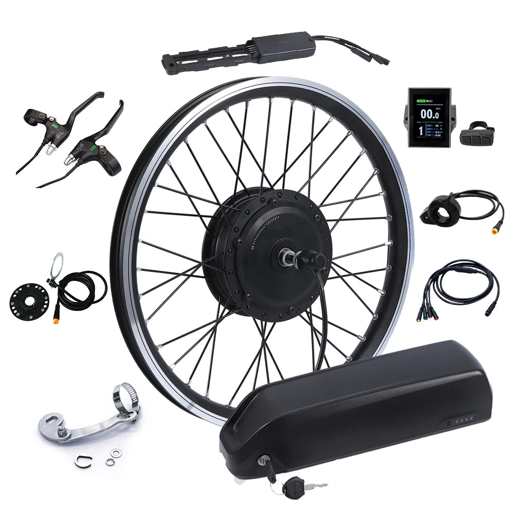 3045km/h 48v 500w750w electric bike conversion kit with 48v lithium