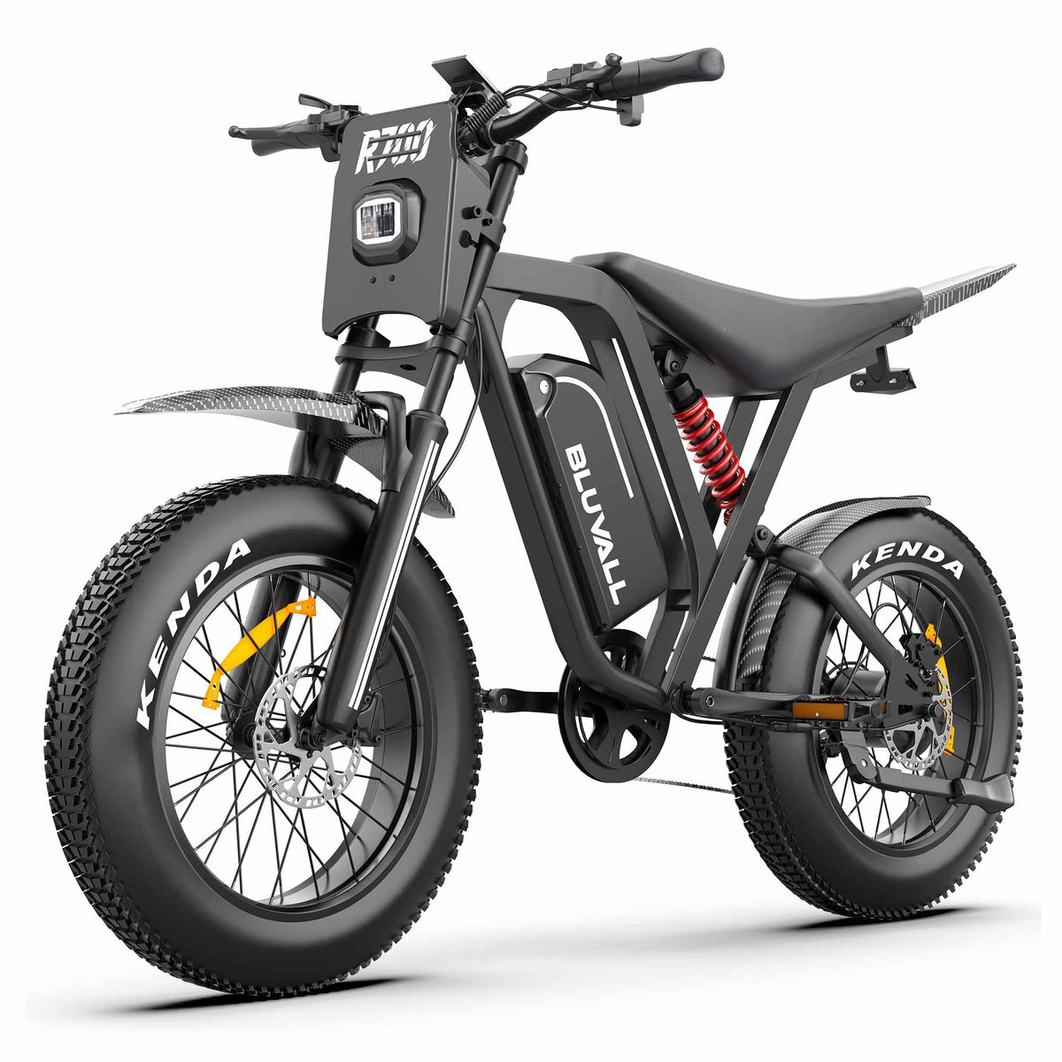 US/EU Local Delivery 1500W Electric Bike Bluvall R700 1500W 52V Long Range All-Terrain eBike For Outdoor Play 52V 25AH Long Range 35MPH 20" Fat Tire Waterproof All-Terrain E-Bike for Road Snow Beach